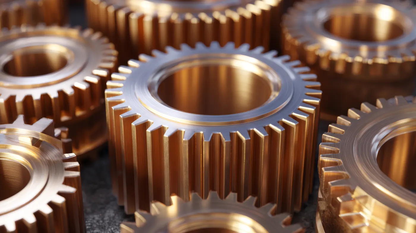 Precision-machined gears and shafts